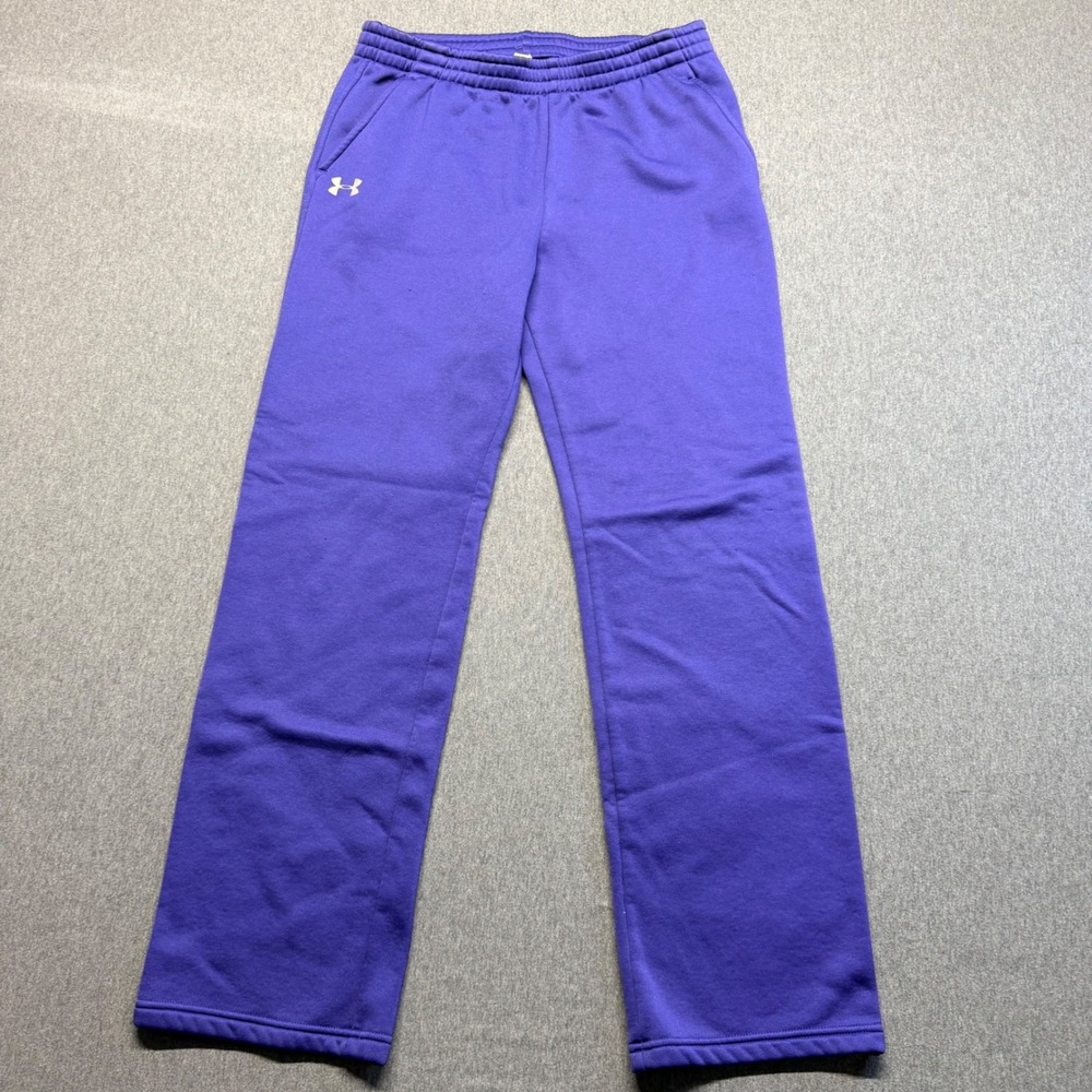 Under Armour Storm Purple Sweatpants Straight Leg Athletic Pants Mens Small